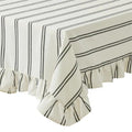 Sophie Cotton Tablecloth | Ivory/Black | 150x250cm
