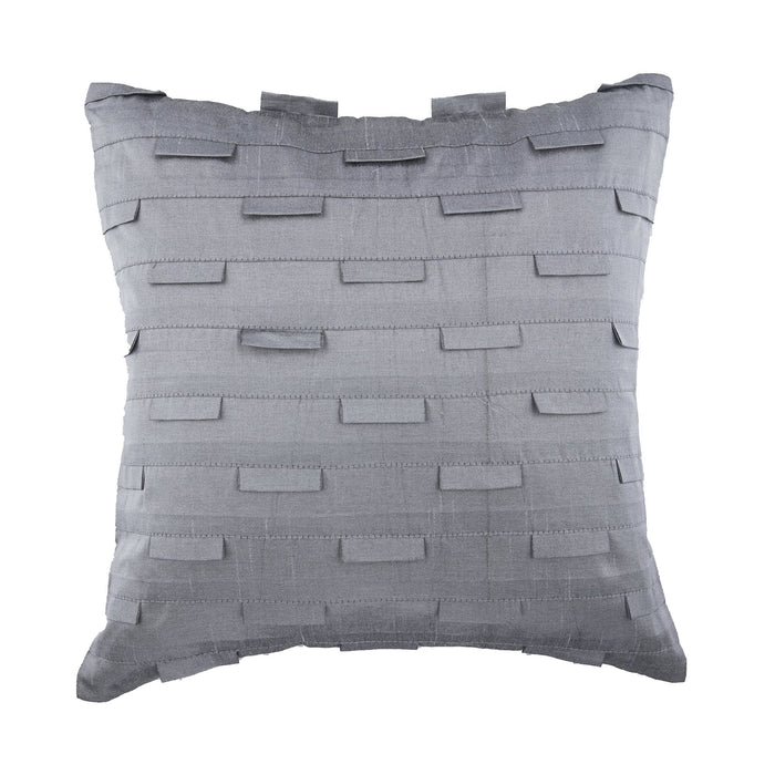 Sophistication - Teal Blue Art Silk Throw Pillow Cover
