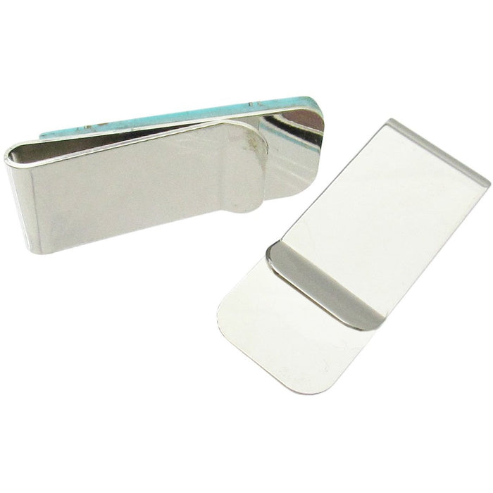 Southwestern Money Clip, Turquoise Inlay, Slim