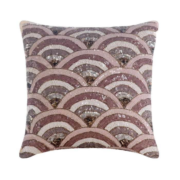 Splendor - Beige Art Silk Decorative Euro Sham