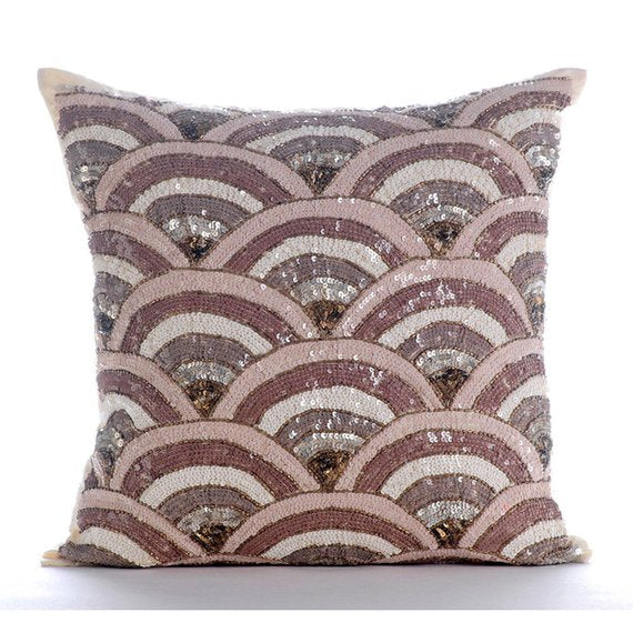 Splendor Throw Sequins Pillow Cover