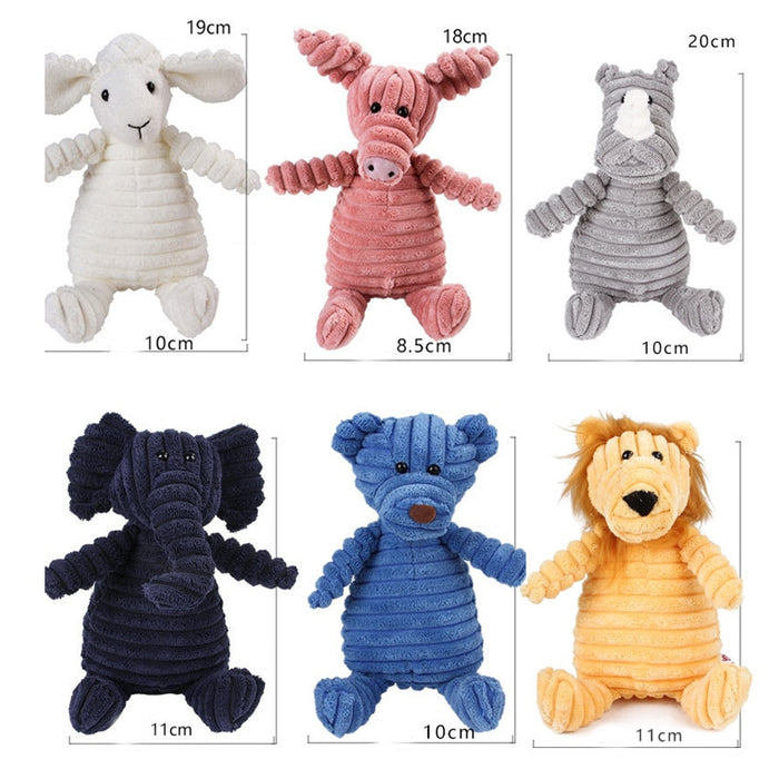 Squeaky Plush Rhino - Dogs and Horses