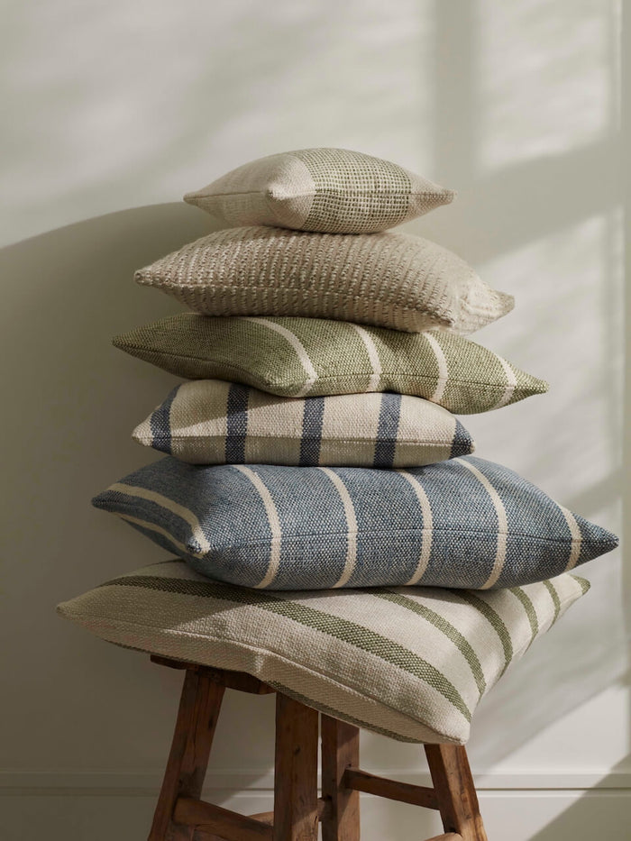 Steel Stripe Cotton Cushion Cover