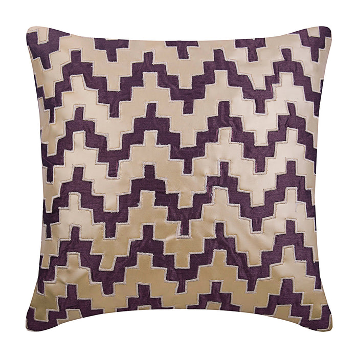 Steely Progress - Gray Art Silk Throw Pillow Cover