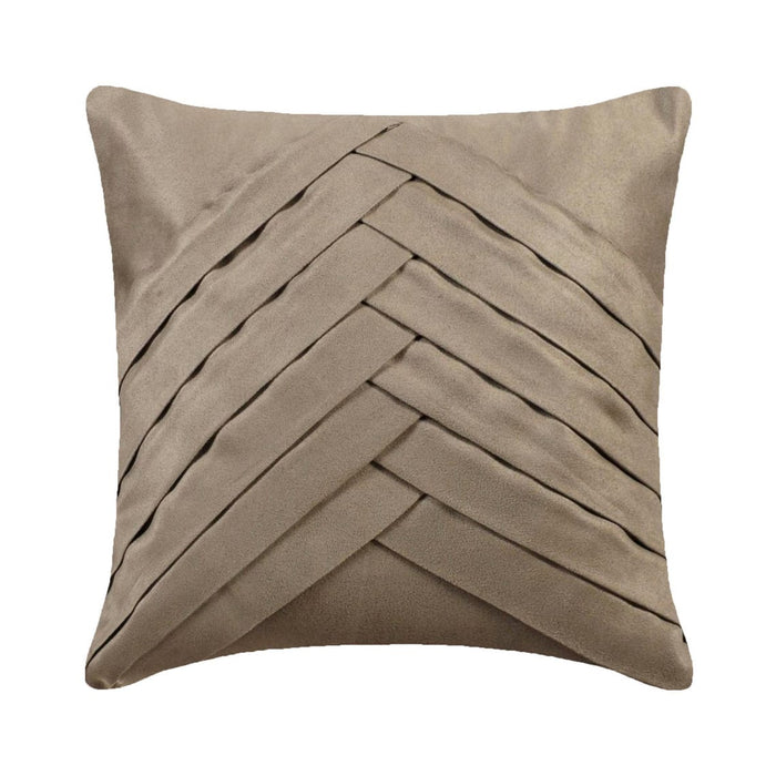 Stone Grey No Limits No Lines - Stone Gray Suede Throw Pillow Cover