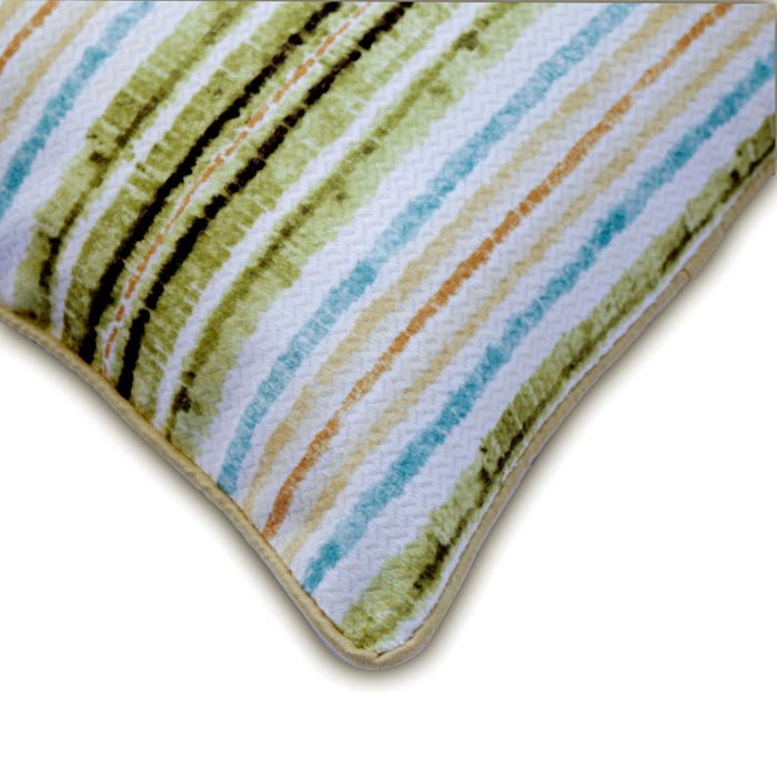 Stripe Up My LIfe Silk Throw Pillow Cover