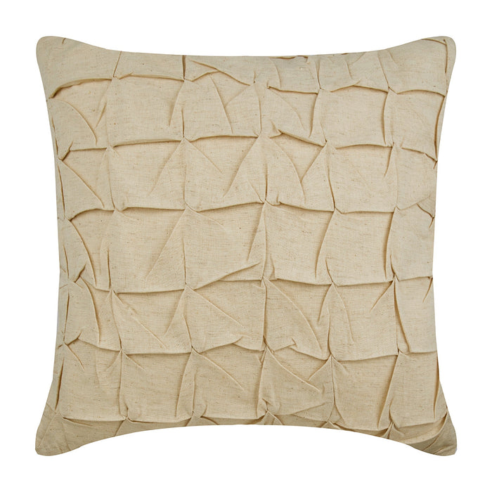 Summer Brewery - Yellow Cotton Linen Throw Pillow Cover