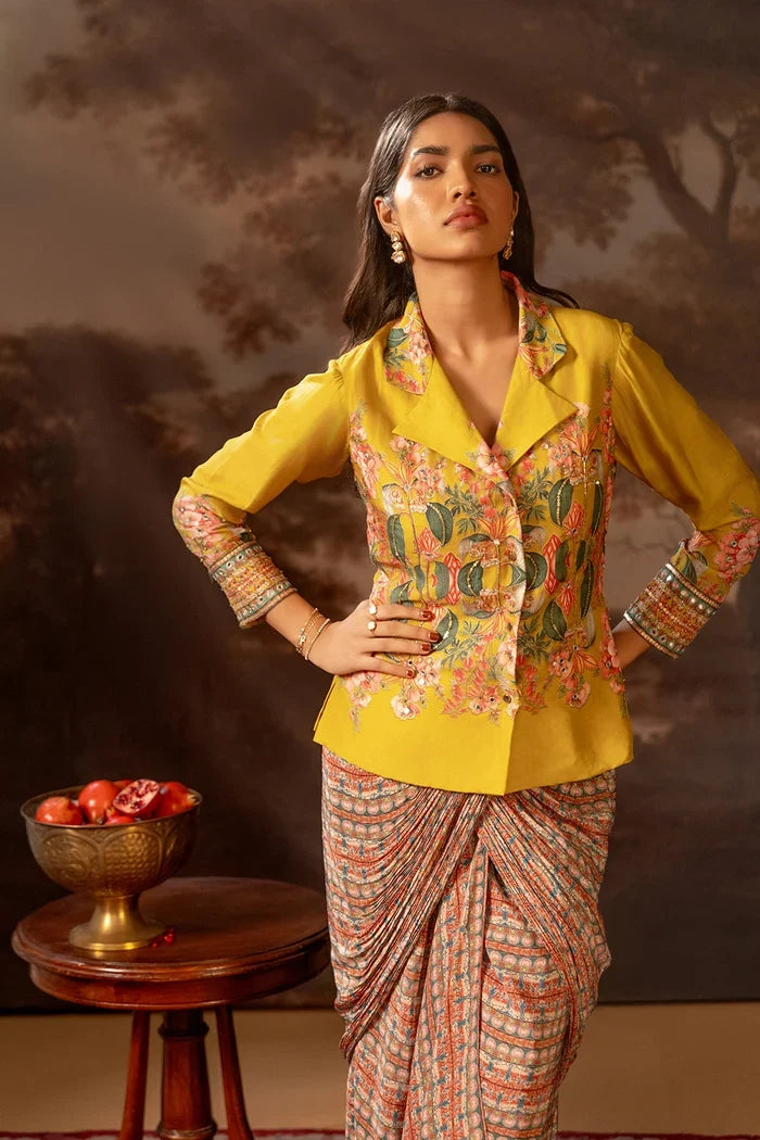 Tamaya Drape Saree Jacket Set