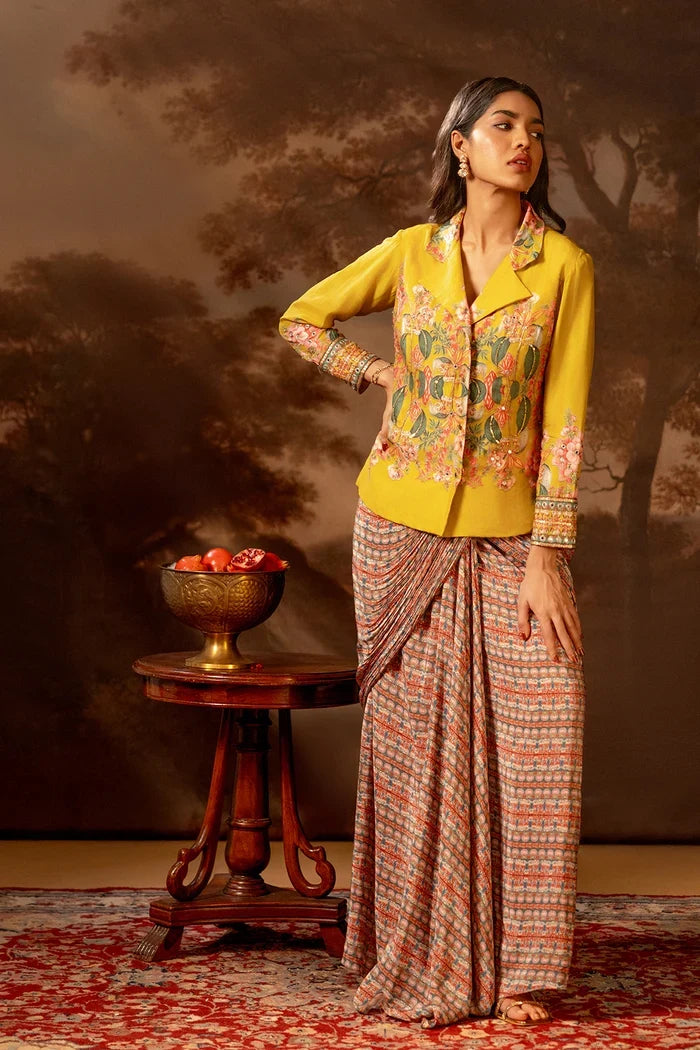 Tamaya Drape Saree Jacket Set