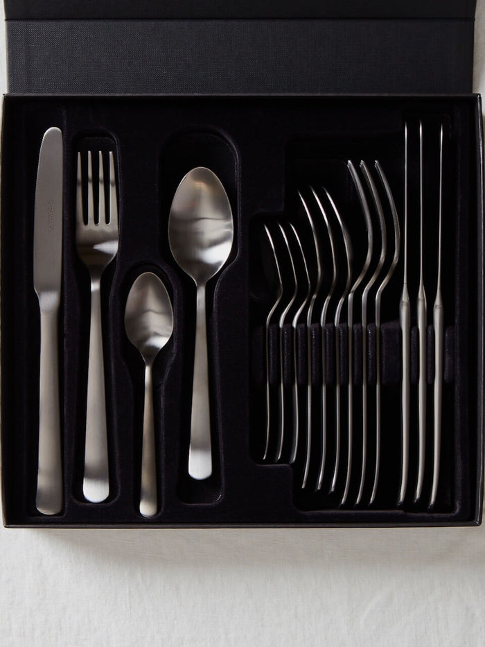 Tavira Anthracite 16 Piece Cutlery Set