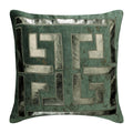 Teal Athena Blue Greek Throw Pillow Cover