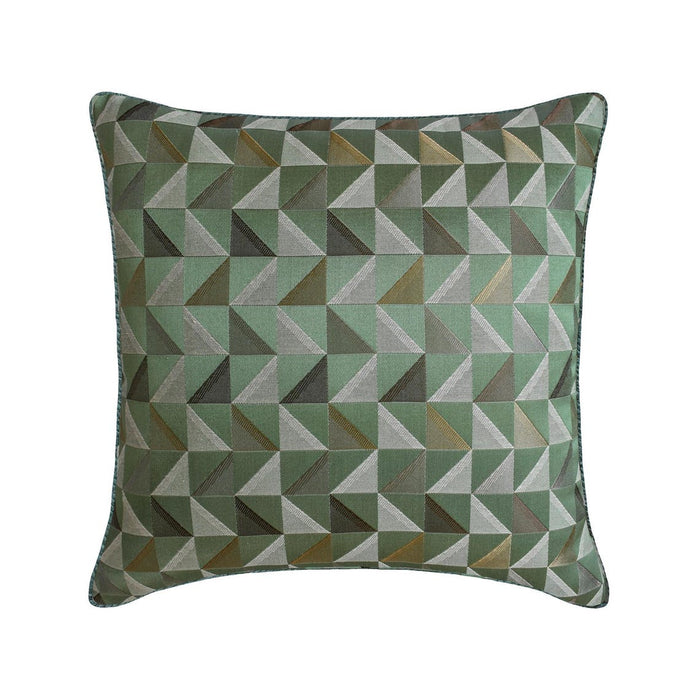 Teal Moire Effects - Teal Blue Silk Throw Pillow Cover