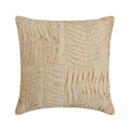 Tender Waves - Natural Beige Cotton Linen Throw Pillow Cover