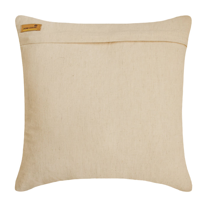 Tender Waves - Natural Beige Cotton Linen Throw Pillow Cover