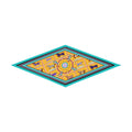 Tersa Yellow Silk Diamond Scarf
