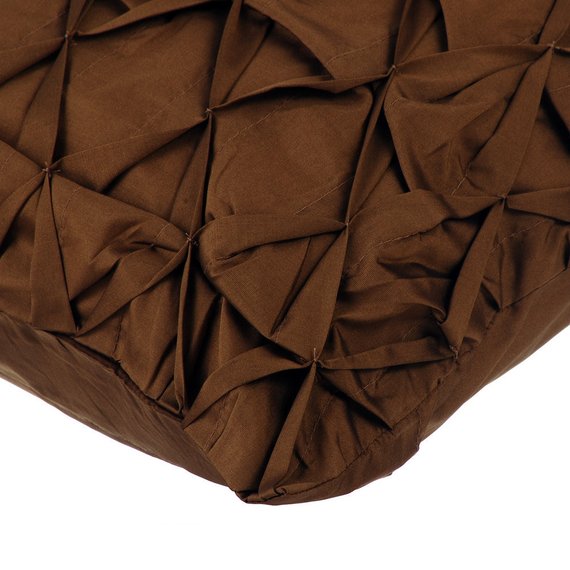 That Wood Be Lovely - Brown Taffeta Throw Pillow Cover