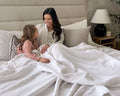 The 365 Blanket - Arctic White KING and Undyed KING
