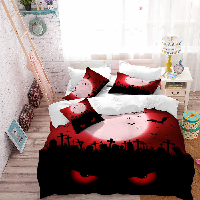 The Creepy Cat 3PC Duvet Bedding Set
