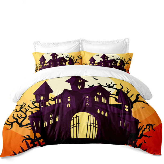The Haunted Castle  3PC Duvet Bedding Set