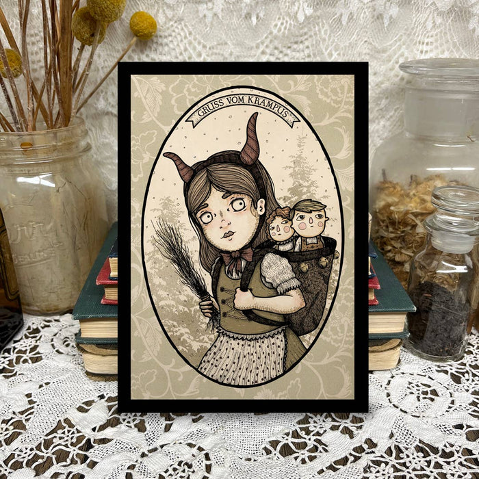 The Orphans of Dudleytown Art Print: Krampus Orphan