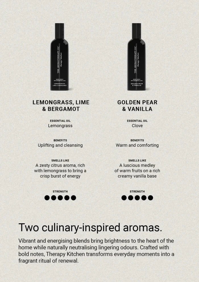 Therapy® Kitchen Room Spray | Golden Pear & Vanilla - Suzie Anderson Home