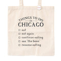 Things to Do in Chicago Tote Bag