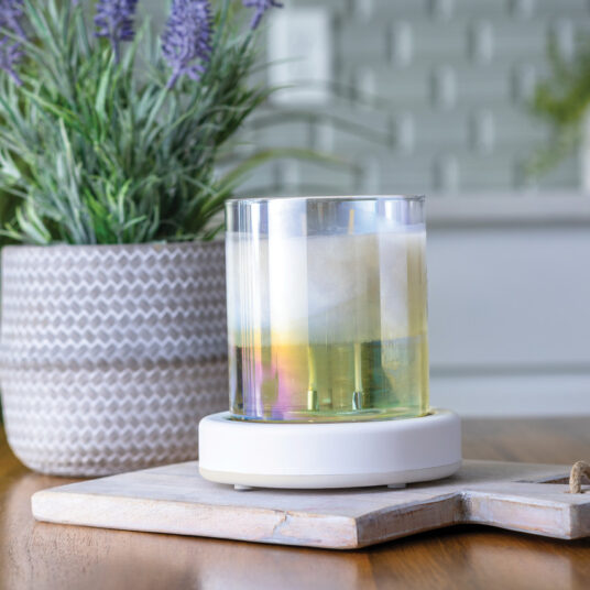 Timer Candle Plate Warmer White #05