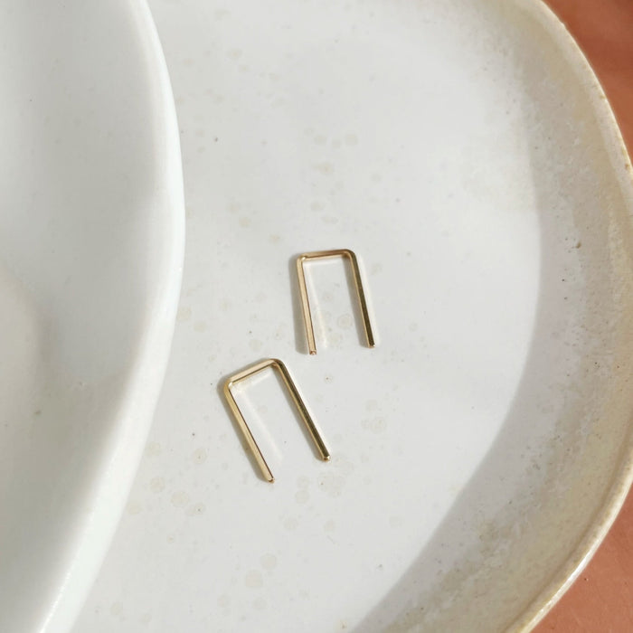 Token Simple Staple Earrings in Gold