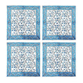 Traditional Handblock Blue/White Napkins | SET OF 4 - Suzie Anderson Home