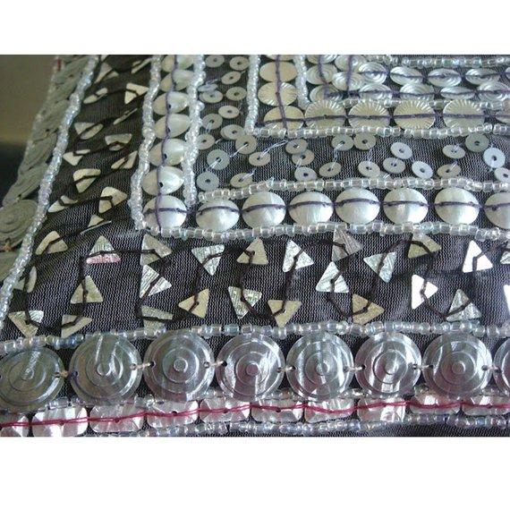 Treasure Trove - Charcoal Gray Art Silk Decorative Euro Sham