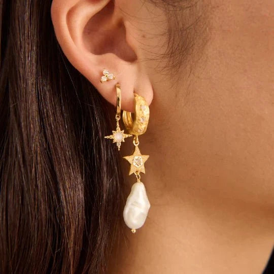 Trinity Stud Earrings | 18K Gold Plate | Murkani - Suzie Anderson Home