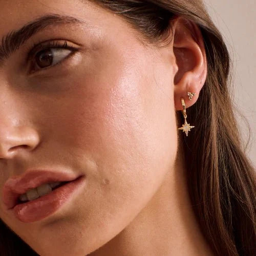 Trinity Stud Earrings | 18K Gold Plate | Murkani - Suzie Anderson Home