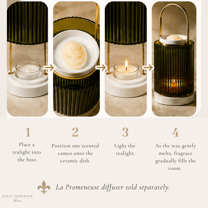 Trudon Gabriel Scented Cameos | 4 Pack | Gourmand Chimney Fire - Suzie Anderson Home
