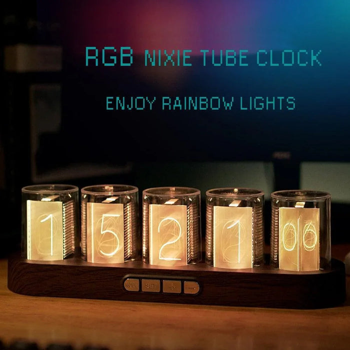 Luxury Tube Clock with LED Glow - cocobear