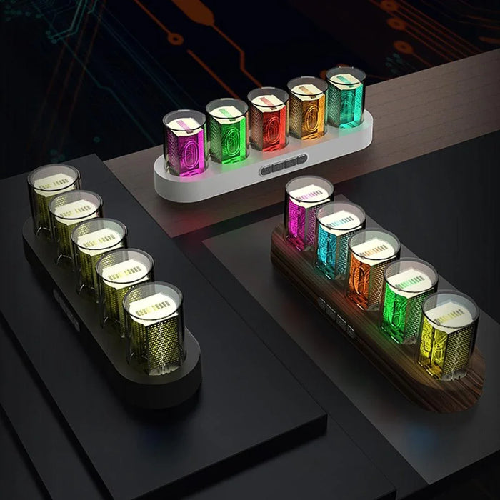 Luxury Tube Clock with LED Glow - cocobear