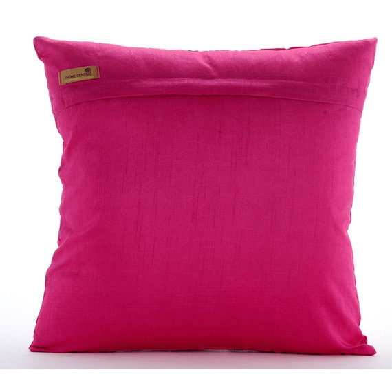 Tulip Twirl - Pink Art Silk Decorative Euro Sham