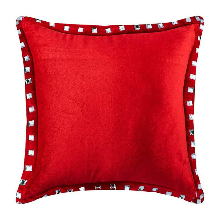 Turquoise Blue Crystal Palace - Turquoise Blue Velvet Throw Pillow Cover