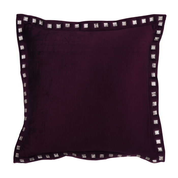 Turquoise Blue Crystal Palace - Turquoise Blue Velvet Throw Pillow Cover