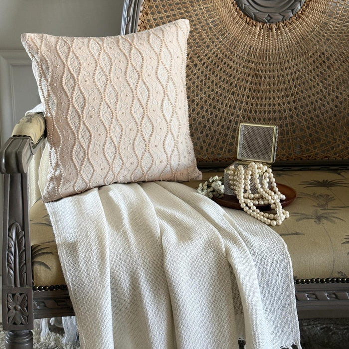 Tuscany - Ivory Art Silk Decorative Euro Sham