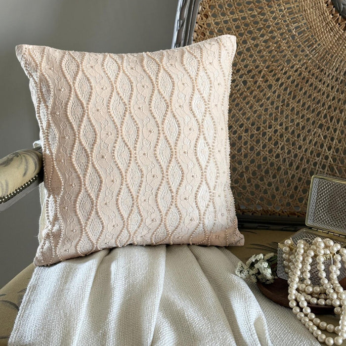 Tuscany - Ivory Art Silk Decorative Euro Sham