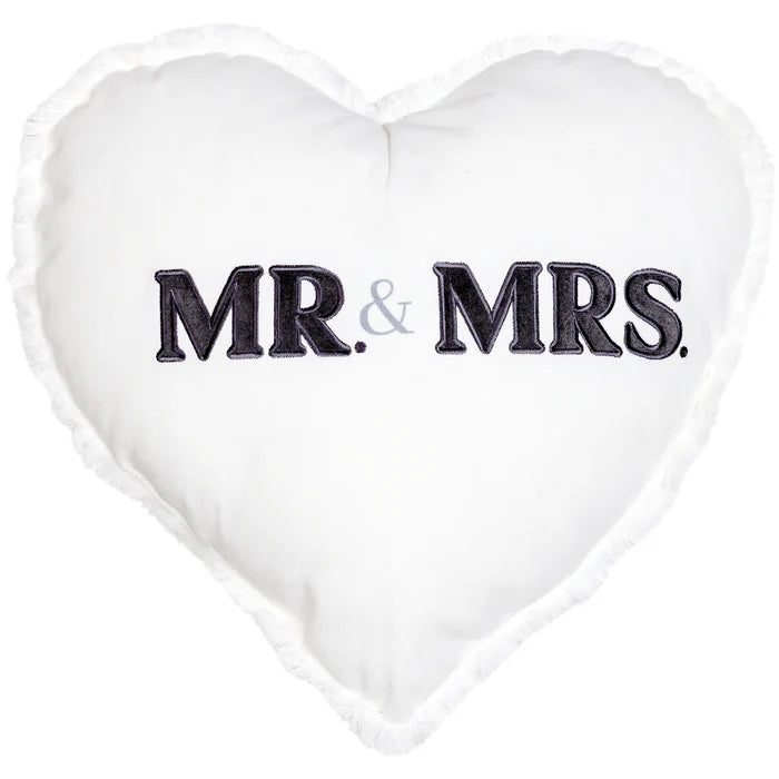 TW - Mr. & Mrs. - Heart Pillow 18" #86322