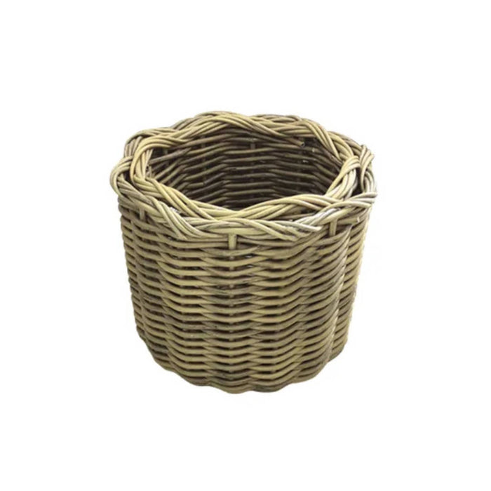 Twist Top Rattan Basket | Small
