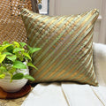 Unfolding Olive Copper Euro Sham
