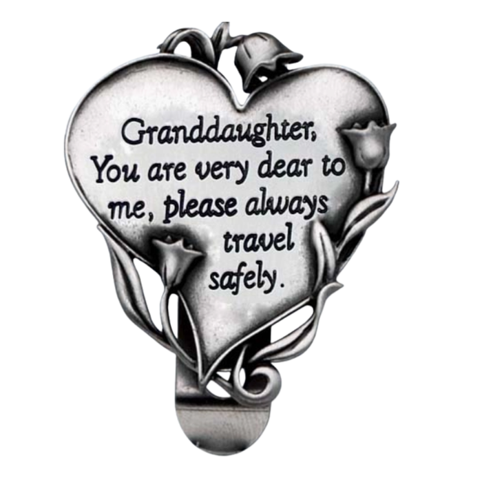 Visor Clip - Granddaughter Heart #KVC331
