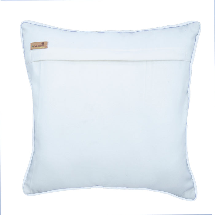 Waking Up To Bloom - Ivory Cotton Linen Decorative Euro Sham