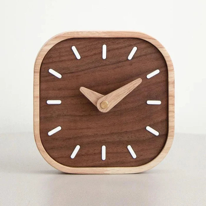 Walnut Wonder Desk Clock - cocobear