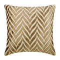 We Danced Chevron - Ivory Velvet Decorative Euro Sham