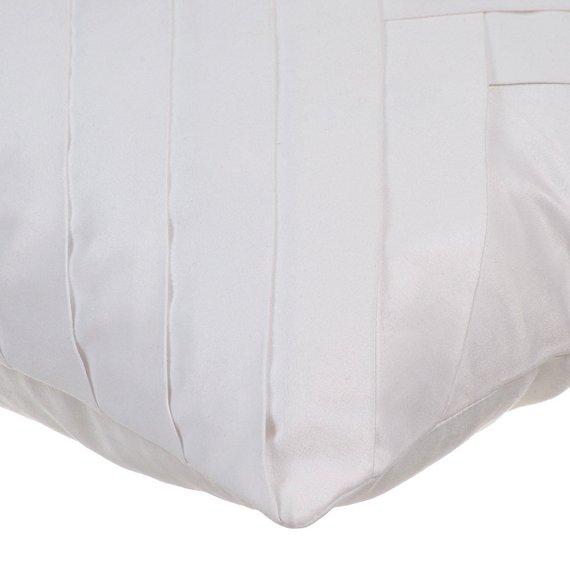 White No Limits No Lines - White Suede Decorative Euro Sham
