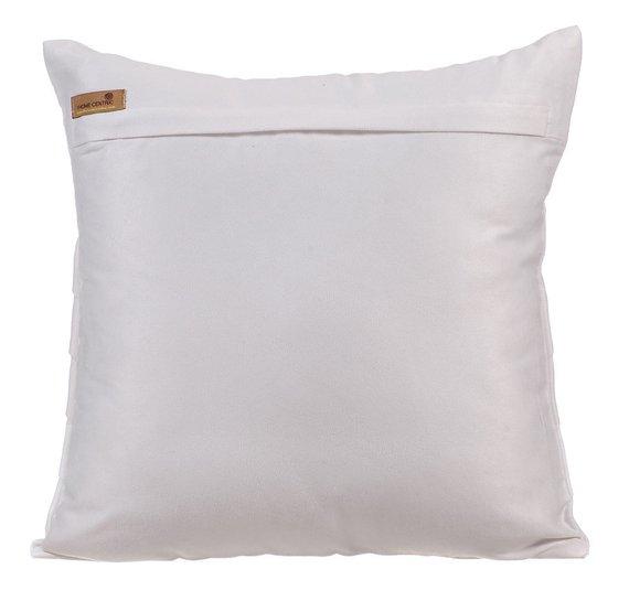 White No Limits No Lines - White Suede Decorative Euro Sham