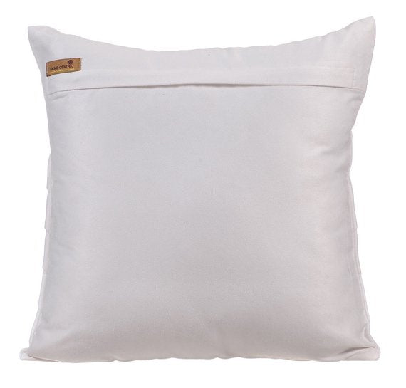White No Limits No Lines - White Suede Throw Pillow Cover